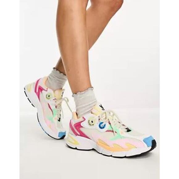 adidas Shoes - Adidas Astir Sneakers Pastel Colorblock Womens Size 9.5 Retro Casual Shoes
